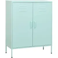 vidaXL Armoire de rangement Vert menthe 80x35x101,5 cm Acier