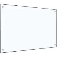 vidaXL Dosseret de cuisine Transparent 90x60 cm Verre trempé