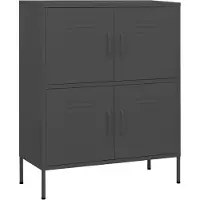 vidaXL Armoire de stockage anthracite 80x35x101,5 cm Acier