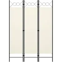 vidaXL Cloison de séparation 3 panneaux blanc 120x180 cm