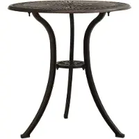 vidaXL Table de jardin bronze 62x62x65 cm fonte d'aluminium