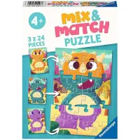 Ravensburger Puzzle Mix and Match Puzzles - Dinosaures - 10 à 25 pièces