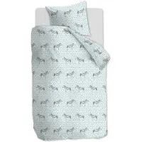 Ambiante Housse de Couette Ambiante Omari Vert Coton-140 x 200 / 220 cm | 1-personne