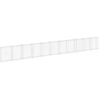 vidaXL Mur de gabions avec couverture Acier galvanisé 900x30x100 cm