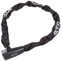 Steel Black Chain Lock 110 cm Luxe -Cover -Art