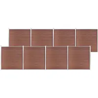 vidaXL Clôture de jardin WPC 1391x186 cm Marron