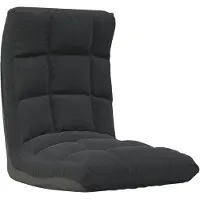 vidaXL Chaise de sol Pliable Noir Tissu