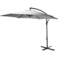 Pro Garden Parasol D?Port? D300cm Gris Clair