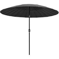 vidaXL Parasol avec mât en aluminium 270 cm Anthracite