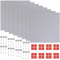 vidaXL Miroir sans cadre Carreaux en verre 8 pcs. 20,5 cm
