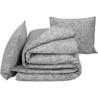De Witte Lietaer housse de couette Lea260 x 240 cm coton gris