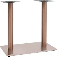 vidaXL Support de table de bistrot en laiton 70x40x72 cm acier inoxydable