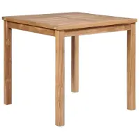 vidaXL Table de jardin 80x80x77 cm bois massif teck