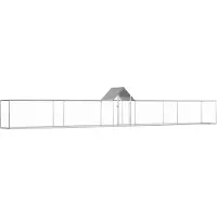 vidaXL Poulailler 9x1x1,5 m Acier galvanisé