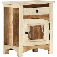 vidaXL Table de chevet 40 x 30 x 50 cm Bois de récupération massif