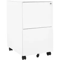 vidaXL Classeur mobile Blanc 39x45x67 cm Acier