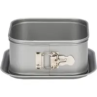 Patisse Moule à charnière rectangulaire 18cm, Moule à gâteau, Argent
