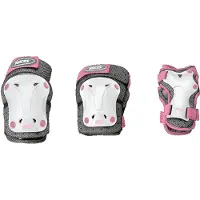 Roces Ventilated Junior 3 Pack Set Blanc,Gris M Enfants