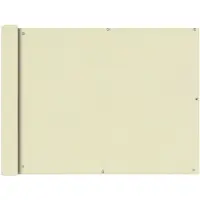 vidaXL Écran de balcon en tissu Oxford 90x400 cm Crème