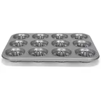 Patisse Silver-Top Mini moule à kouglof 12 compartiments, Moule à gâteau, Argent