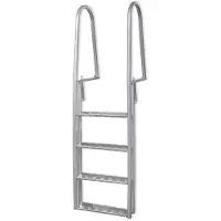VidaXL Échelle de piscine/quai à 4 marches Aluminium 167 cm