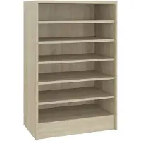 vidaXL Armoire à chaussures Chêne Sonoma 60x35x92 cm Bois d’ingénierie