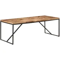 vidaXL Table de salle à manger 200x90x76 cm en bois massif d'acacia et de mangue