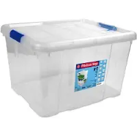 Hega hogar Box De Rangement Avec Clips 25l Transparant Nr2 42.2x35x25.6cm