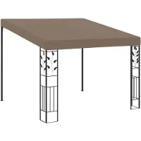 vidaXL pavillon mural 3x3x2,5 m Taupe