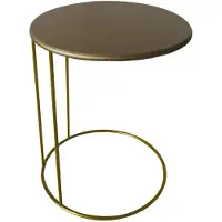 Lesli Living Table d'appoint Emma 40x54,5 cm Doré