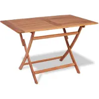 vidaXL Table de jardin pliante 120x70x75 cm bois massif teck