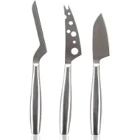Boska Cheese Knife Set Copenhagen - Couteaux à fromage - Set de 3 - Couteaux à fromage - Lavable au lave-vaisselle - acier inoxydable