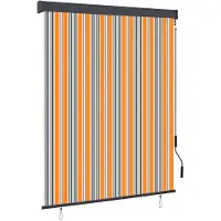 vidaXL Store extérieur 140x250 cm jaune et bleu