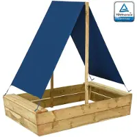 vidaXL Bac à sable avec toit 80x60x97,5 cm Bois de pin imprégné