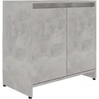vidaXL Armoire de salle de bain gris béton 60x33x58 cm Panneau de particules