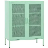 vidaXL Armoire de rangement Vert menthe 80x35x101,5 cm Acier