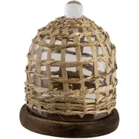 Clayre & Eef Cloche Ø 18x23 cm Marron Verre
