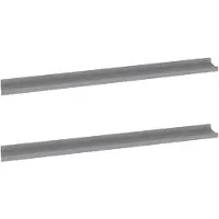 vidaXL Étagères murales 2 pcs Gris 100x9x3 cm