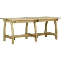 vidaXL Table de jardin "Hungenroth" en pin imprégné de vert. Dimensions (L/L/H) 220x74x75 cm