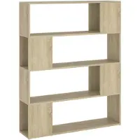 vidaXL Bibliothèque/Séparateur de pièce Chêne sonoma 100x24x124 cm