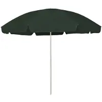 vidaXL Parasol de plage vert 300 cm