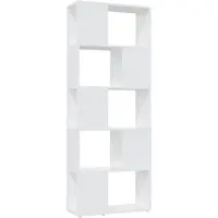 vidaXL Bibliothèque Séparateur de pièce Blanc 60x24x155 cm