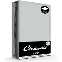 Cinderella Drap Housse Lit Articulé Cinderella Light Grey (Jersey)-160 x 200/210 cm