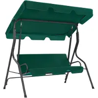 vidaXL Balancelle de jardin Vert 170 x 110 x 153 cm Tissu