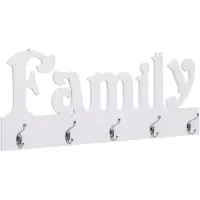 vidaXL Porte-manteau mural FAMILY 74x29,5 cm