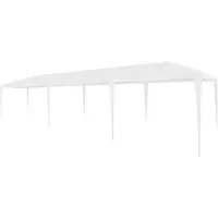vidaXL Tente de réception 3 x 9 m PE blanc