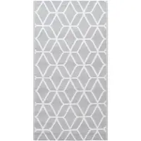 vidaXL Tapis d'extérieur ARAKIL Gris 120x180 cm PP