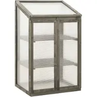 vidaXL Serre 60x45x100 cm bois de sapin