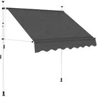 vidaXL Store rétractable manuel 200 cm Anthracite