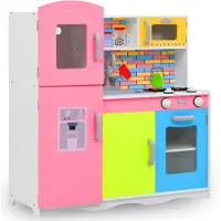 vidaXL Cuisine en jouet pour enfants MDF 80x30x85 cm Multicolore